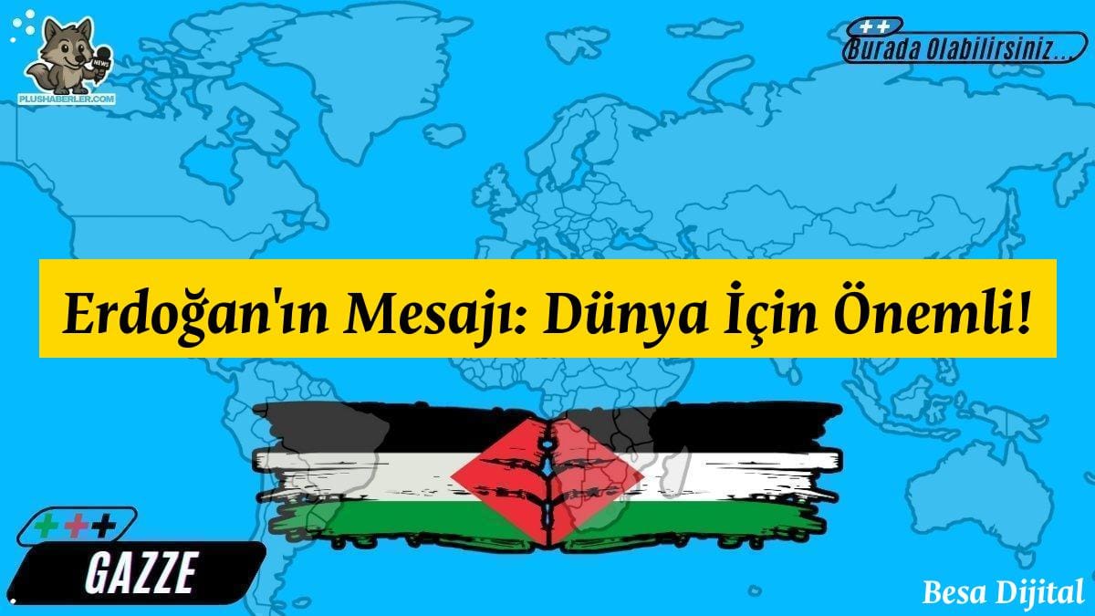 Cumhurbaşkanı Erdoğan, BM Genel Kurulu'nda Gazze'ye dikkat çekiyor, kalabalık bir salonda hitap ediyor.